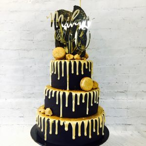 Golden rock Birthday cake